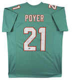 Jordan Poyer Authentic Signed Teal Pro Style Jersey Autographed BAS Witnessed