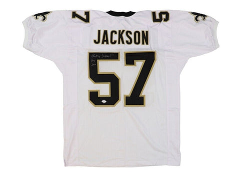 Rickey Jackson Signed New Orleans Saints Jersey Inscribed HOF 2010 (JSA COA) L.B