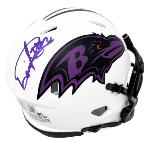 Derrick Henry Baltimore Ravens Signed Riddell Lunar Mini Helmet BAS Beckett