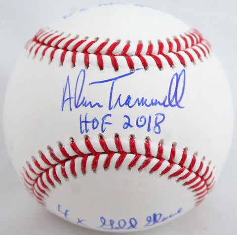 Alan Trammell Autographed Rawlings OML Baseball w/3 Stats- Beckett W Hologram