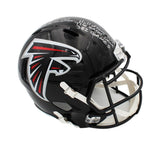 Morten Andersen Signed Atlanta Falcons Speed Full Size 2003-2019 Helmet - 3 Insc