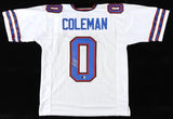 Keon Coleman Signed Buffalo Bills White Jersey (Beckett) 2024 2nd Rnd Pk/ FSU WR