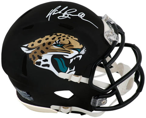 Mark Brunell Signed Jaguars T/B Riddell Speed Mini Helmet (White Ink) - (SS COA)