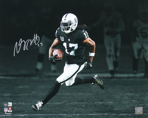 Raiders Davante Adams Signed 16x20 Horizontal Spotlight Photo BAS Witnessed