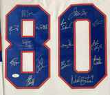 1980 USA Miracle On Ice (15) Team Signed Framed Custom White Hockey Jersey JSA