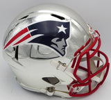 Tom Brady Autographed Chrome Silver Full Size Helmet Patriots TriStar 1901988