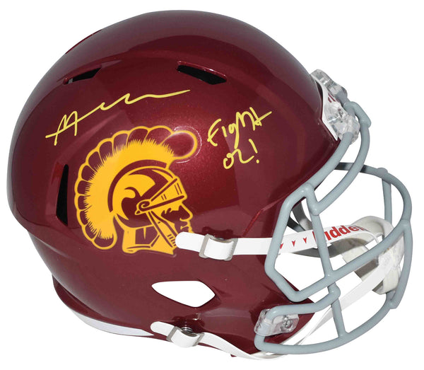 MALACHI NELSON SIGNED USC TROJANS FULL SIZE SPEED HELMET BECKETT W/ FIGHT ON