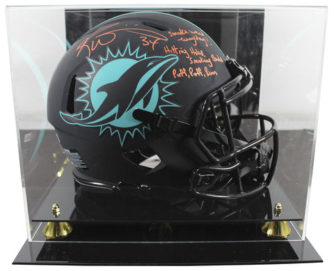 Dolphins Ricky Williams Signed Eclipse F/S Speed Proline Helmet W/ Case BAS Wit