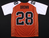 Malcolm Brown Signed Texas Longhorns Jersey Inscribed Hook Em!(JSA COA) Rams R.B