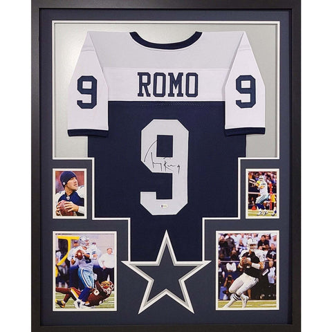 Tony Romo Autographed Signed Framed Dallas Cowboys Star2 Jersey JSA