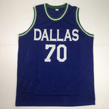 Autographed/Signed DENNIS RODMAN Dallas Blue Basketball Jersey PSA/DNA COA Auto