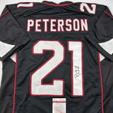 Autographed/Signed Patrick Peterson Arizona Black Football Jersey JSA COA