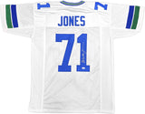 SEATTLE SEAHAWKS WALTER JONES AUTOGRAPHED SIGNED WHITE JERSEY JSA STOCK #234533