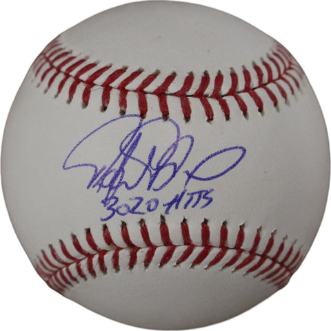 Rafael Palmeiro Autographed Baltimore Orioles Baseball 3020 Hits Beckett 48019