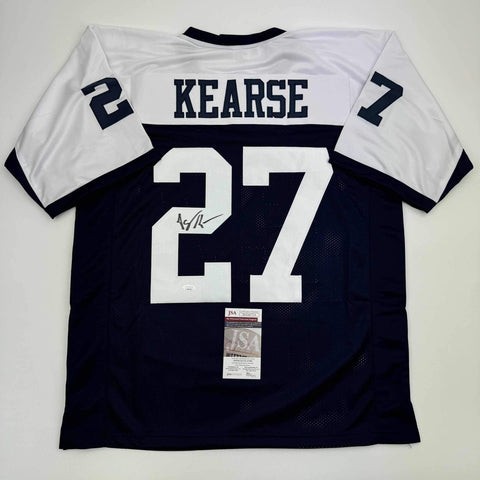 Autographed/Signed Jayron Kearse Dallas Thanksgiving Football Jersey JSA COA