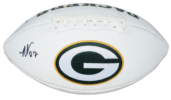 ROMEO DOUBS AUTOGRAPHED GREEN BAY PACKERS WHITE LOGO FOOTBALL JSA