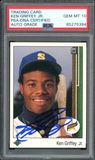 Ken Griffey Jr PSA 10 AUTO Rookie 1989 Upper Deck #1 RC On Card GEM MINT AUTO