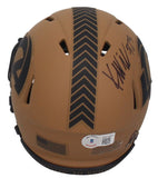 Kyren Williams Autographed Rams Salute to Service Mini Speed Helmet Beckett