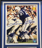 Johnny Unitas Autographed Framed 8x10 Photo Baltimore Colts Beckett BAS #BN16051