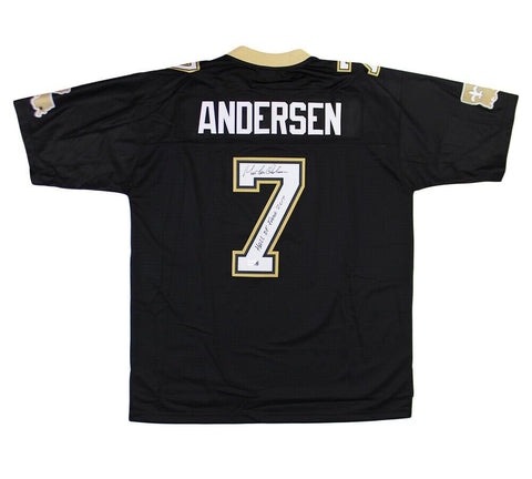 Morten Andersen Signed New Orleans Saints NFL Licensed Pro Line Vintage Jersey