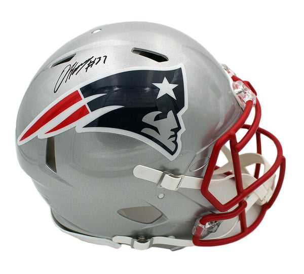 Damien Harris Signed New England Patriots Speed Authentic NFL Helmet