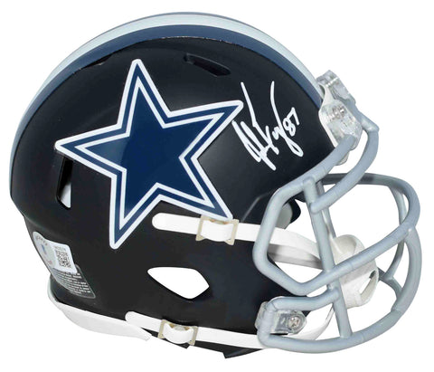 JAKE FERGUSON SIGNED DALLAS COWBOYS FLAT BLACK SPEED MINI HELMET BECKETT