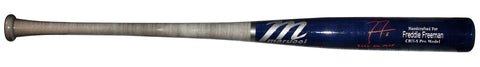 FREDDIE FREEMAN SIGNED BRAVES DODGERS NAVY MARUCCI GAME MODEL BAT W/ 2020 NL MVP