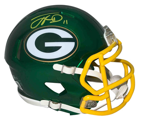 JAYDEN REED AUTOGRAPHED SIGNED GREEN BAY PACKERS FLASH SPEED MINI HELMET BECKETT