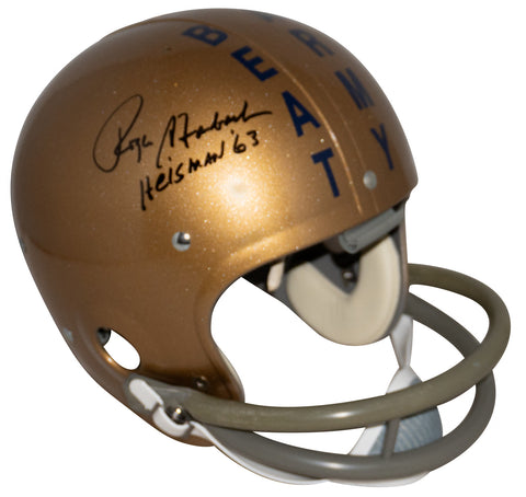 ROGER STAUBACH SIGNED NAVAL NAVY MIDSHIPMEN BEAT ARMY THROWBACK RK HELMET JSA