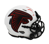 Bijan Robinson Signed Atlanta Falcons Speed Lunar NFL Mini Helmet