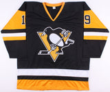 Bryan Trottier Signed Pittsburgh Penguins Jersey Inscribed "HOF 97" (JSA COA)