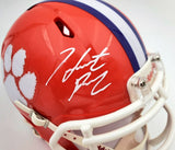 HUNTER RENFROW AUTOGRAPHED CLEMSON TIGERS SPEED MINI HELMET BECKETT BAS 185724