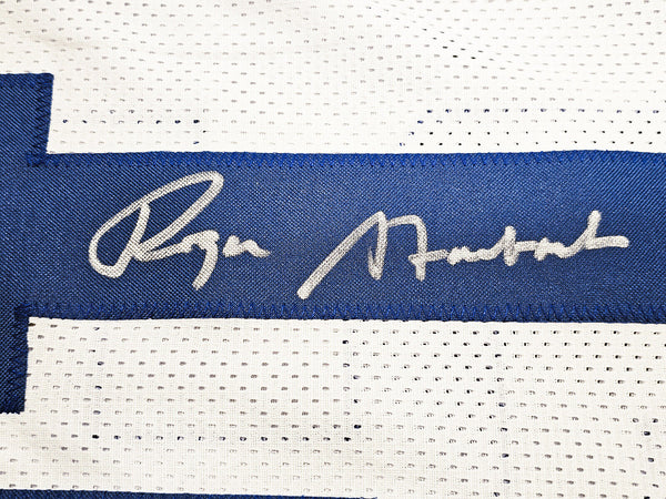 Dallas Cowboys Roger Staubach Autographed White Jersey Beckett BAS