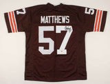 Clay Matthews Jr. Signed Cleveland Browns Jersey (CAS COA) 4xPro Bowl Linebacker