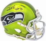 DEVON WITHERSPOON AUTOGRAPHED SEAHAWKS FLASH GREEN MINI HELMET MCS HOLO 216009