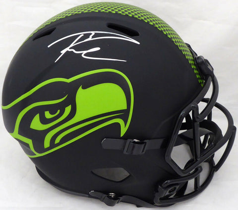 RUSSELL WILSON AUTOGRAPHED SIGNED SEAHAWKS ECLIPSE BLACK FULL SIZE HELMET 178956