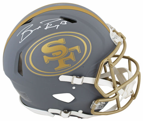 49ers Brock Purdy Authentic Signed Slate Full Size Speed Proline Helmet Fanatics