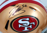 Patrick Willis Autographed 49ers Speed Mini Helmet- Beckett W Hologram *Black