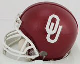 Billy Sims Signed Oklahoma Sooners Mini-Helmet (JSA COA) 1978 Heisman Trophy Bi