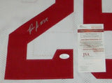 RONALD JONES II AUTOGRAPHED SIGNED USC TROJANS #25 WHITE JERSEY JSA