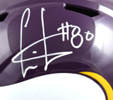 Cris Carter Autographed Minnesota Vikings F/S 83-01 Speed Helmet-Beckett W Holo