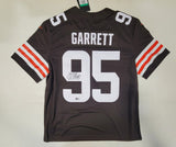 MYLES GARRETT SIGNED CLEVELAND BROWNS NIKE XL STITCHED JERSEY BECKETT QR