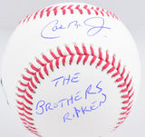 Cal Ripken Jr Billy Ripken Signed Rawlings OML Baseball - Fanatics BAW Holo