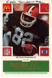 Ozzie Newsome Signed Cleveland Browns 1986 McDonald's Card Beckett 48237