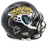 Jaguars Fred Taylor "2x Insc" Signed Full Size Speed Proline Helmet BAS Witness