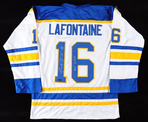 Pat LaFontaine Signed Buffalo Sabres Captains Jersey (Total Sports Enterprises)