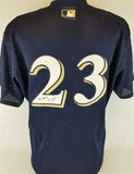 Rickie Weeks Signed "To: Andy" Milwaukee Brewers Mesh Replica Jersey (JSA COA)