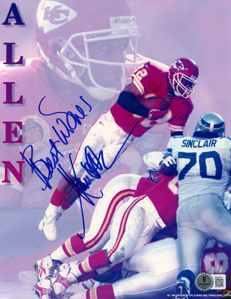 Marcus Allen Signed Kansas City Chiefs 8x10 Photo Best Wishes BAS 45220