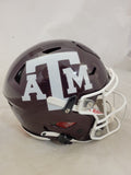 MIKE EVANS SIGNED TEXAS A&M AGGIES F/S SPEEDFLEX HELMET BECKETT QR