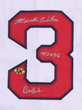 Bill Buckner & Mookie Wilson Signed Red Sox "Babe Ruth" Stat Jersey (MAB Holo)